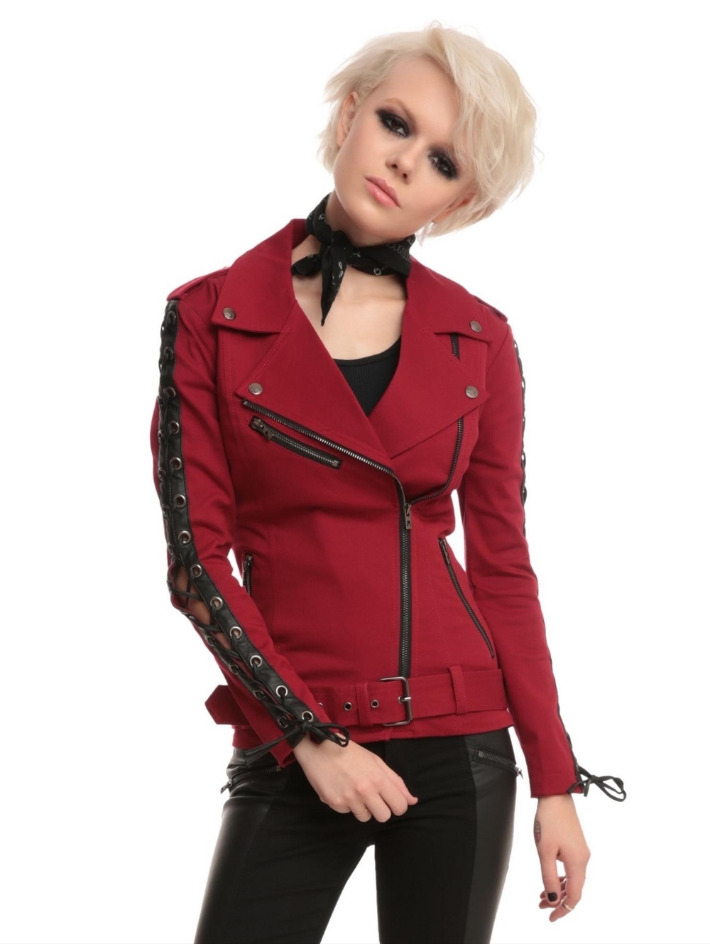 Hot Topic TRIPP Joan Jett Moto Jacket NWT Sz L